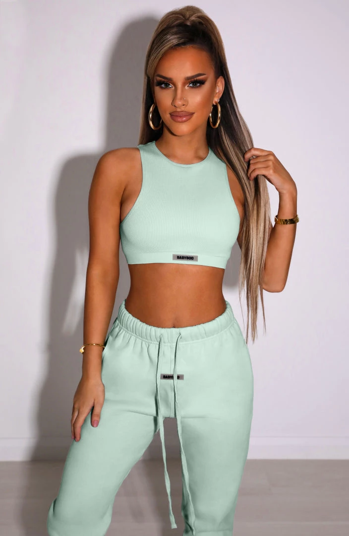 S.L Jae Luxe Crop - Sage