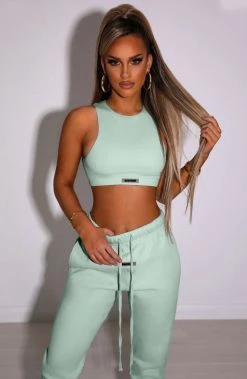 S.L Jae Luxe Crop - Sage