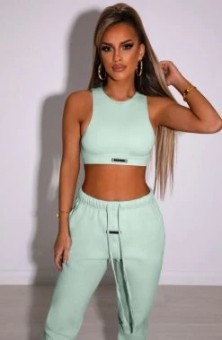 S.L Jae Luxe Crop - Sage