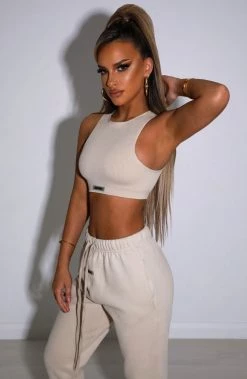 S.L NEW ARRIVALS Jae Luxe Crop - Beige