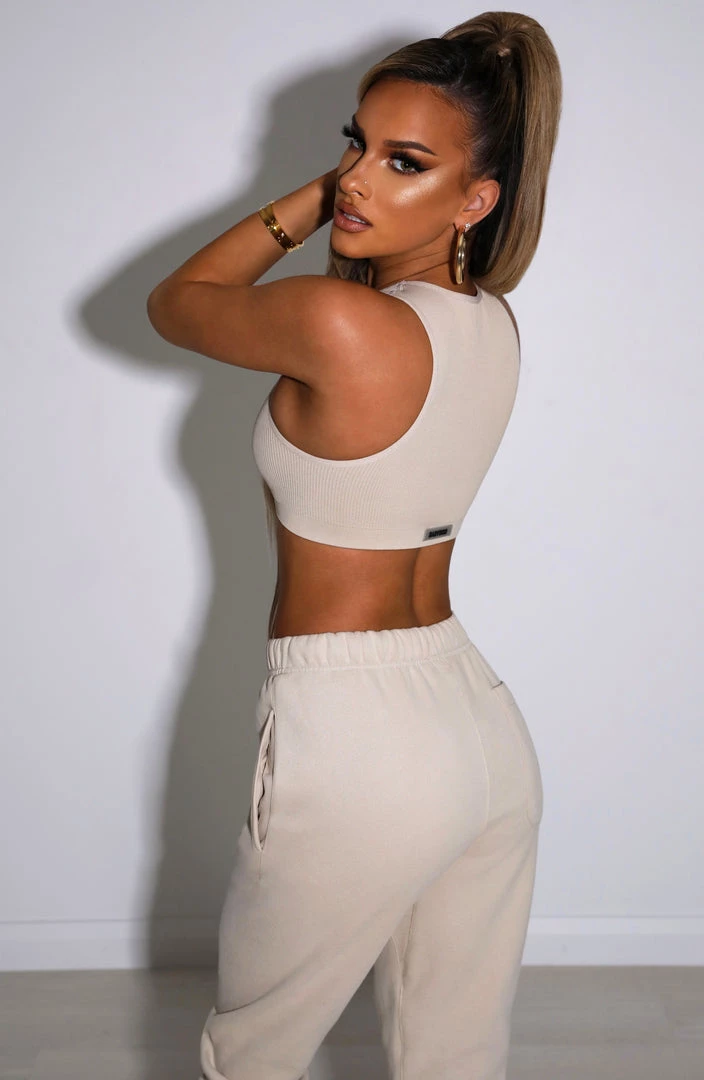 S.L NEW ARRIVALS Jae Luxe Crop - Beige