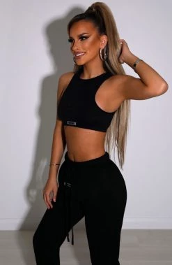 S.L NEW ARRIVALS Jae Luxe Crop - Black