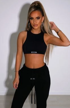 S.L NEW ARRIVALS Jae Luxe Crop - Black
