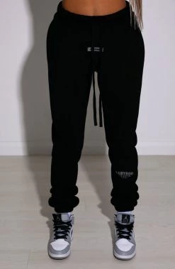 M.T Ivy Luxe Trackpant - Black NEW ARRIVALS