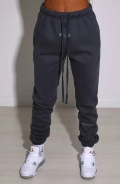 M.T Ivy Luxe Trackpant - Charcoal