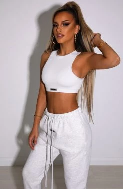 S.L Jae Luxe Crop - Grey NEW ARRIVALS