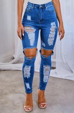 W.K Shani Grimmond X Babyboo - Feelin It Jeans - Blue NEW ARRIVALS