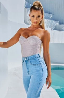 C.F NEW ARRIVALS Kalani Bodysuit - Pink Sparkle