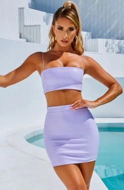 S.D Rebel Mini Skirt - Lilac