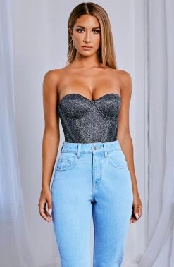 C.F Kalani Bodysuit - Black Sparkle