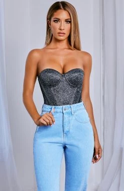 C.F Kalani Bodysuit - Black Sparkle