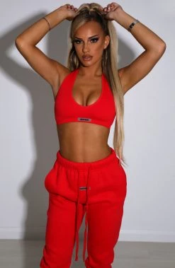 S.L Kami Luxe Crop - Red NEW ARRIVALS