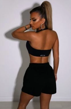 M.T Cora Luxe Shorts - Black