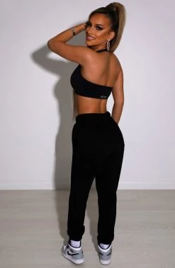 M.T Ivy Luxe Trackpant - Black NEW ARRIVALS