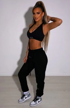 M.T Ivy Luxe Trackpant - Black NEW ARRIVALS