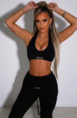 S.L NEW ARRIVALS Kami Luxe Crop - Black