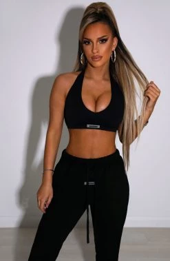 S.L NEW ARRIVALS Kami Luxe Crop - Black