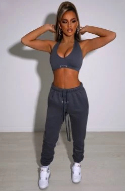 M.T Ivy Luxe Trackpant - Charcoal