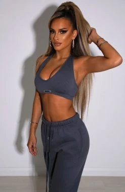 S.L Kami Luxe Crop - Charcoal NEW ARRIVALS