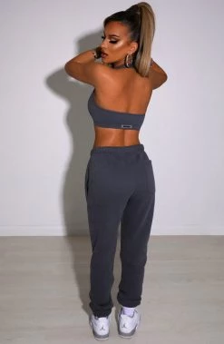 M.T Ivy Luxe Trackpant - Charcoal