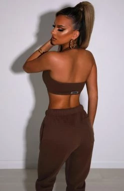S.L Kami Luxe Crop - Chocolate NEW ARRIVALS