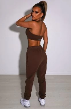 M.T Ivy Luxe Trackpant - Chocolate NEW ARRIVALS