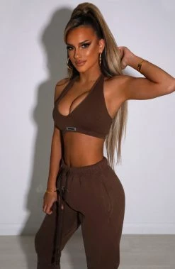 S.L Kami Luxe Crop - Chocolate NEW ARRIVALS