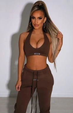 S.L Kami Luxe Crop - Chocolate NEW ARRIVALS