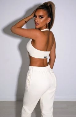 S.L NEW ARRIVALS Kami Luxe Crop - Cream