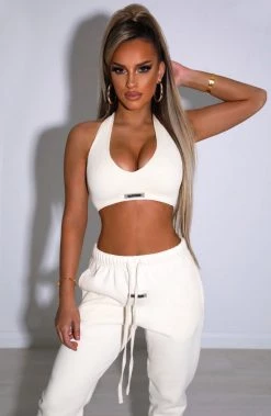 S.L NEW ARRIVALS Kami Luxe Crop - Cream