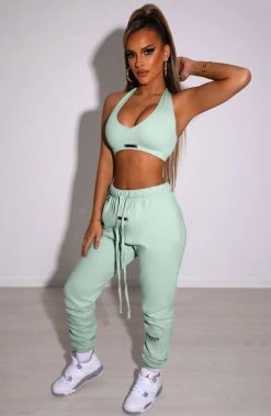 M.T Ivy Luxe Trackpant - Sage NEW ARRIVALS