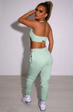 M.T Ivy Luxe Trackpant - Sage NEW ARRIVALS