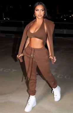 M.T Ivy Luxe Trackpant - Chocolate NEW ARRIVALS