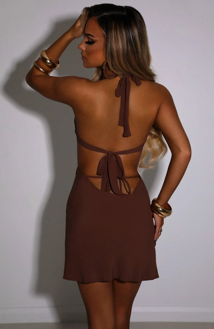 M.T Kamilla Mini Dress - Chocolate