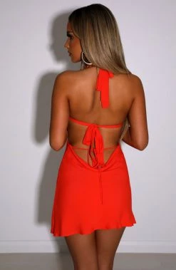 M.T BACK IN Kamilla Mini Dress - Orange