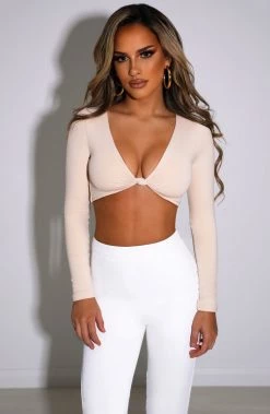 L.F NEW ARRIVALS Karyna Crop - Nude