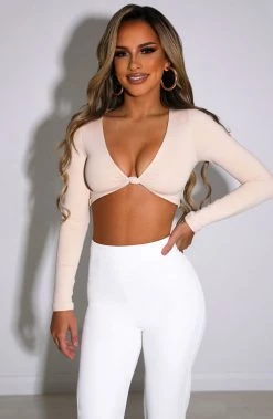 L.F NEW ARRIVALS Karyna Crop - Nude