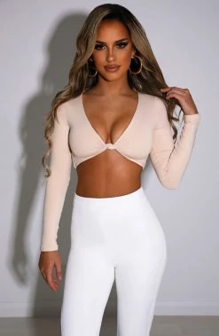 L.F NEW ARRIVALS Karyna Crop - Nude