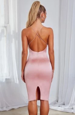 C.F Katiana Midi Dress - Baby Pink NEW ARRIVALS