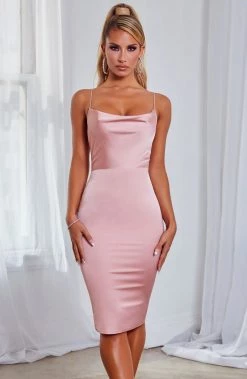 C.F Katiana Midi Dress - Baby Pink NEW ARRIVALS