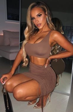 L.F Kiara Mini Dress - Chocolate