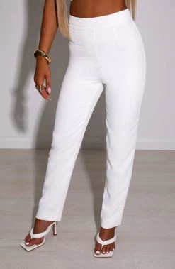 M.T NEW ARRIVALS Kimora Pants - White