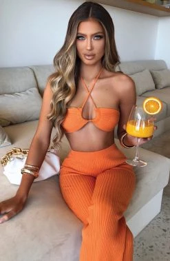 T.T Kyana Crop - Orange