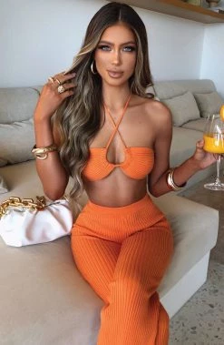 T.T Kyana Crop - Orange