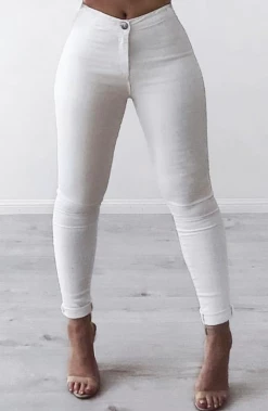 Vendor-unknown Glued Up Skinny Jeans - White