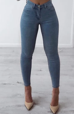W.K Mia Jeans - Blue Denim BACK IN