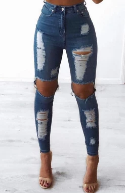 W.K Shani Grimmond X Babyboo - Feelin It Jeans - Blue NEW ARRIVALS
