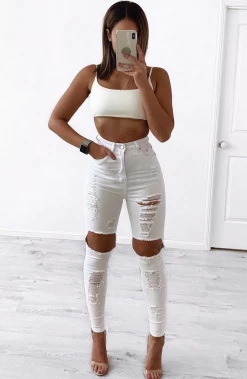 W.K Shani Grimmond X Babyboo - Feelin It Jeans - White