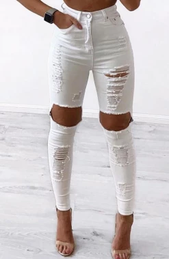 W.K Shani Grimmond X Babyboo - Feelin It Jeans - White