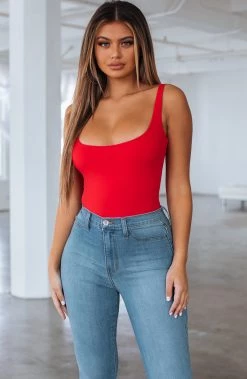 F.I Amaya Bodysuit-Red